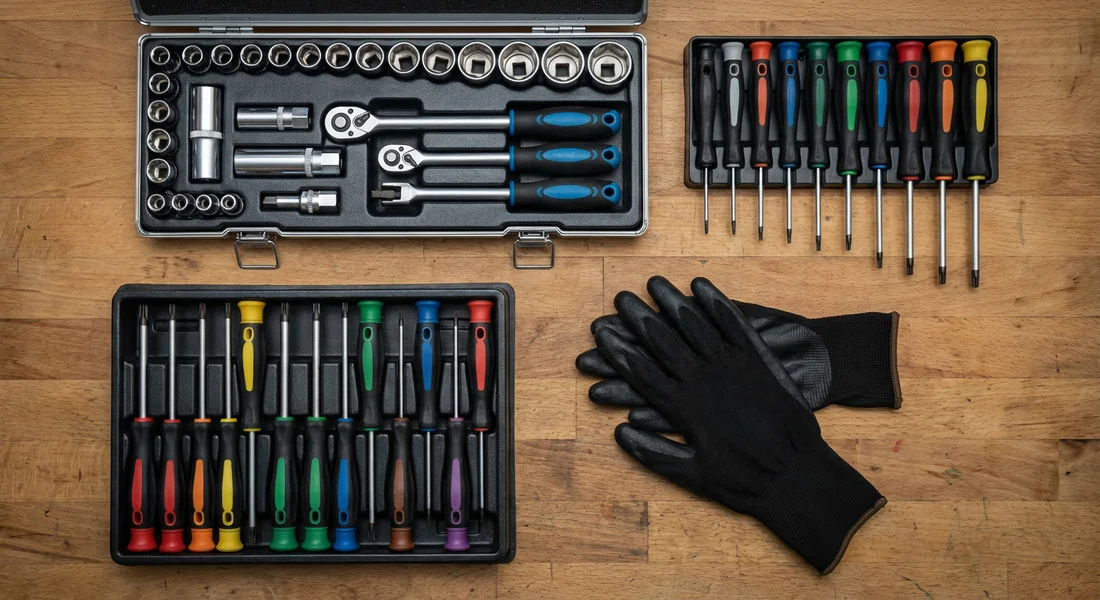 Outils nécessaires pour le remplacement du condenseur de climatisation