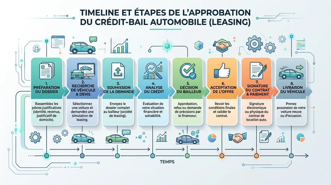 Vue de dessus d'un bureau avec des documents administratifs et financiers bien organisés pour une demande de financement