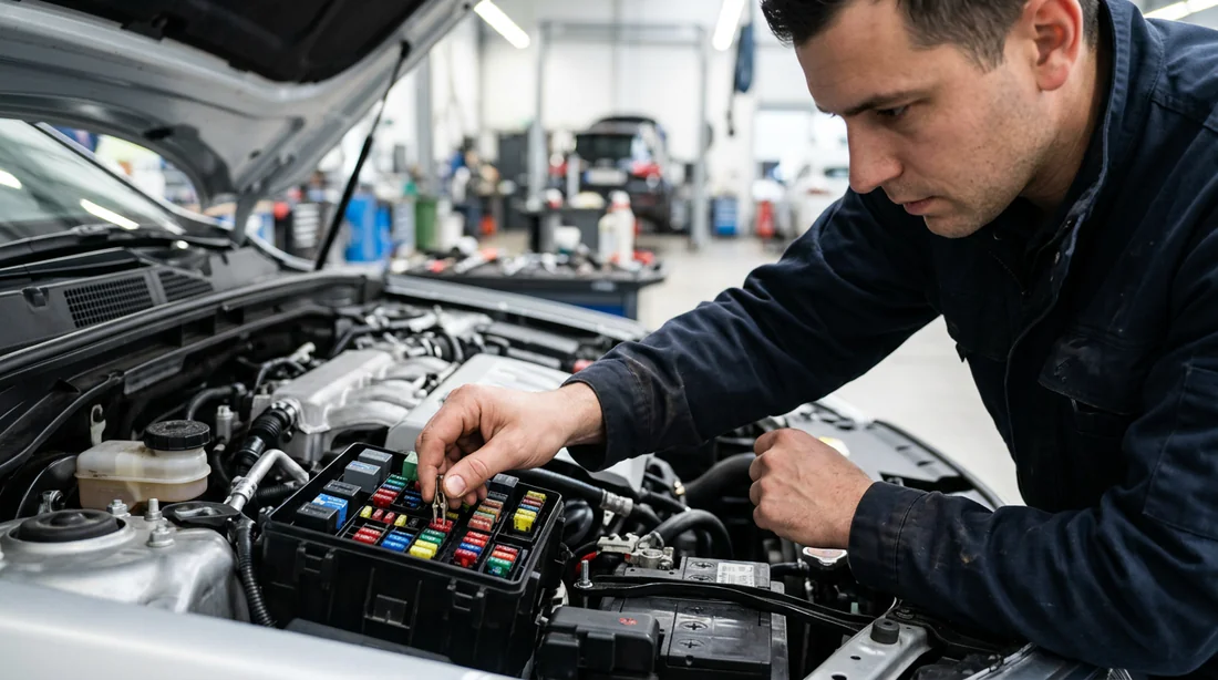 Vérification des fusibles dans le compartiment moteur