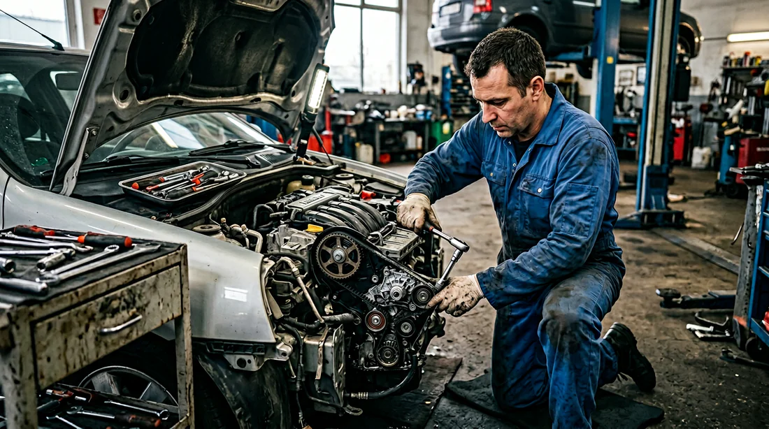 Entretien et maintenance d'un moteur Renault type D.