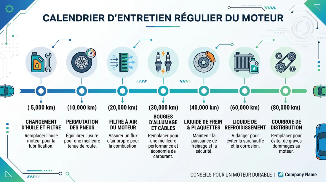 Infographie entretien moteur 1.6 THP