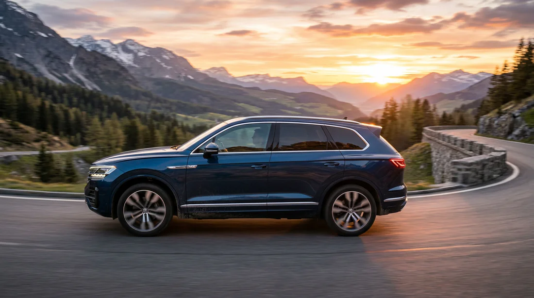 Volkswagen Touareg en conduite dynamique
