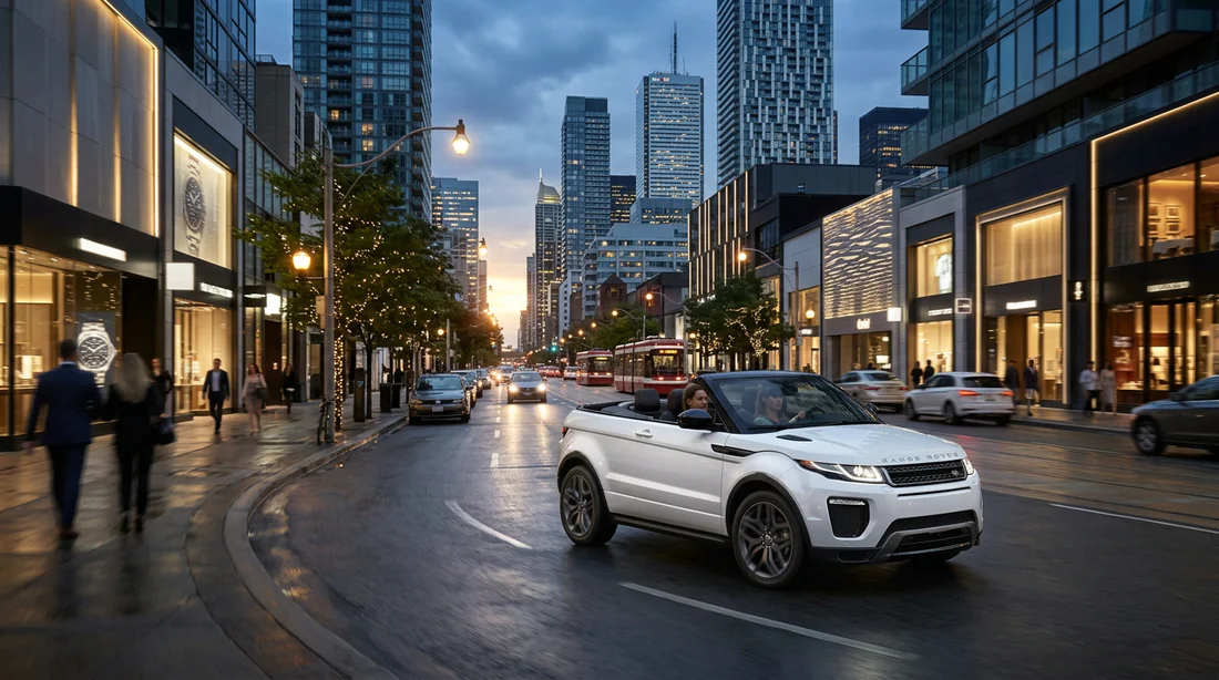 Range Rover Evoque Cabriolet en ville