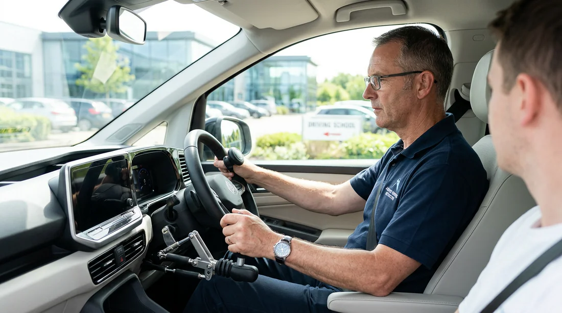 Formation à la conduite avec commandes adaptées