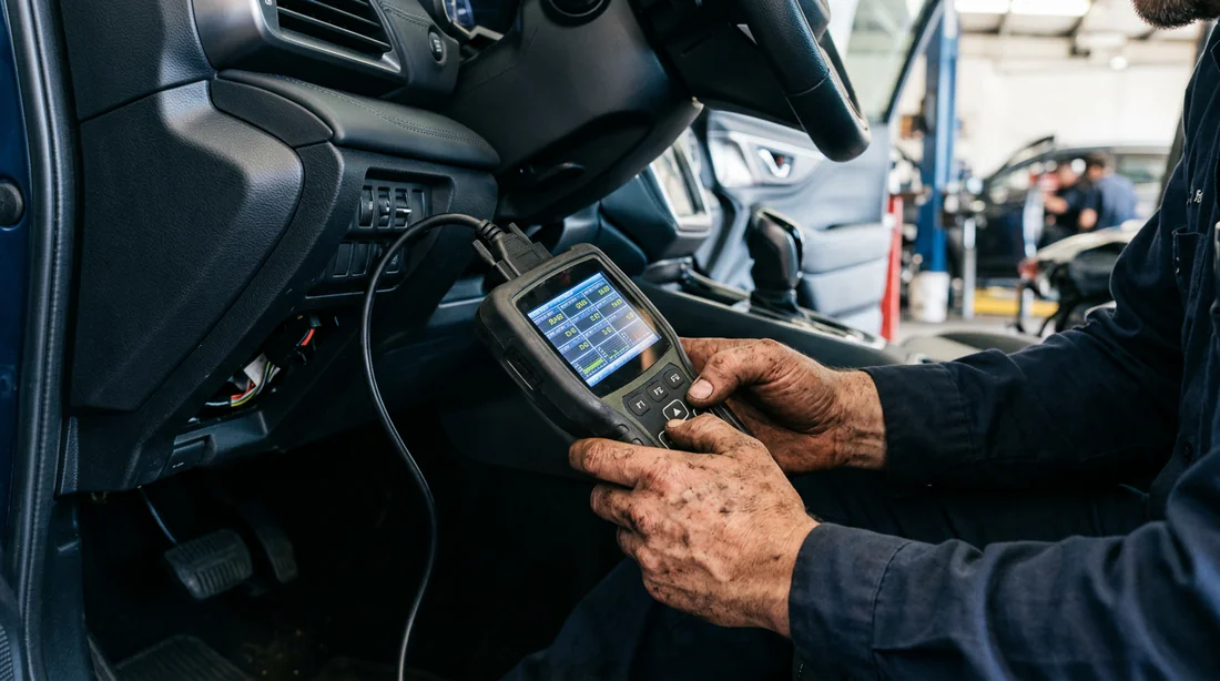 Diagnostic électronique voiture avec valise OBD2