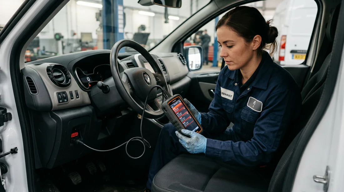Utilisation d'une valise de diagnostic OBD2 sur Renault Trafic