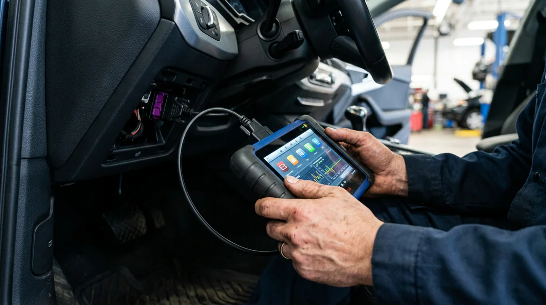 Diagnostic électronique sur moteur Audi