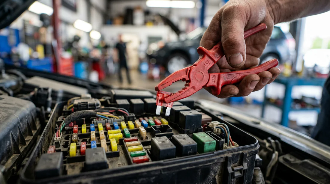 Outil pour retirer un fusible automobile