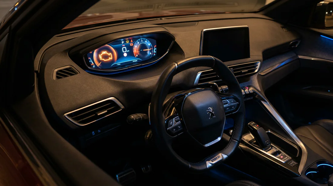 Analyse du voyant orange sur le tableau de bord i-Cockpit Peugeot