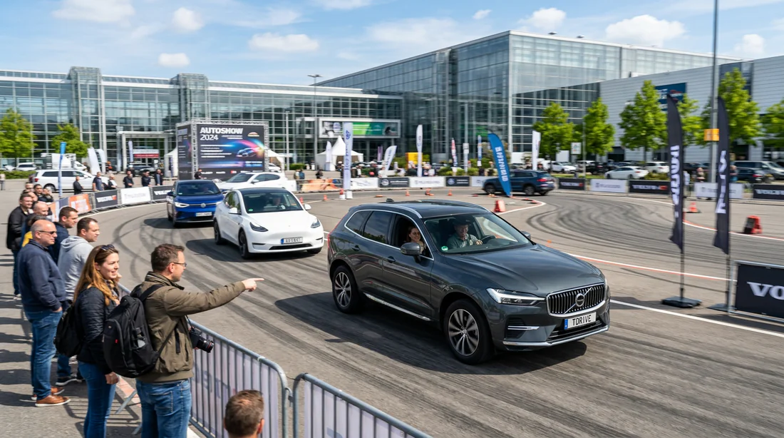 Session d'essais de véhicules en extérieur au Salon de Rouen 2026