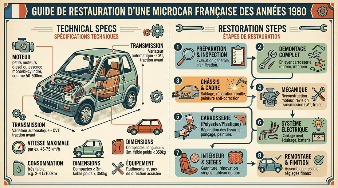 Infographie explicative des caractéristiques techniques d'une VSP rétro