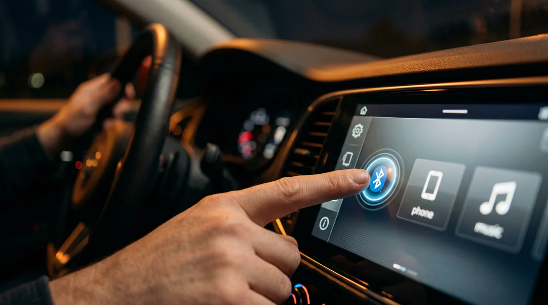 Appairage du smartphone sur l'écran de la voiture