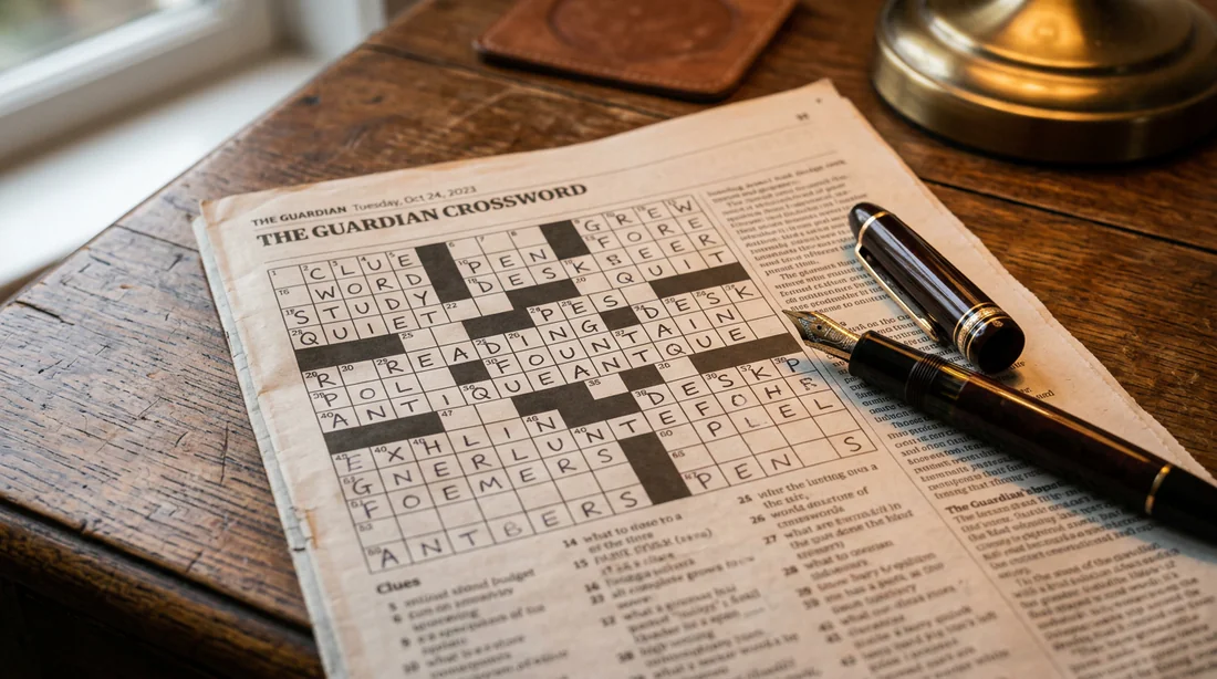 Grille de mots croisés avec un stylo pour trouver des noms de voitures en 7 lettres.