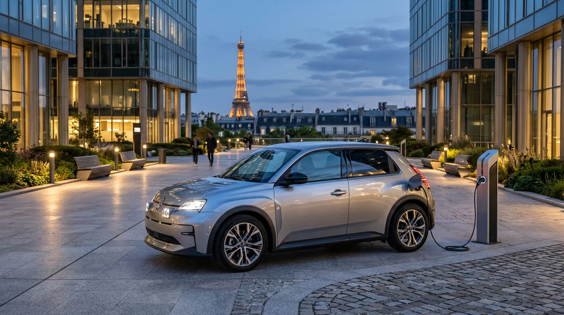 Voiture Renault électrique en ville, constructeur français en 7 lettres.